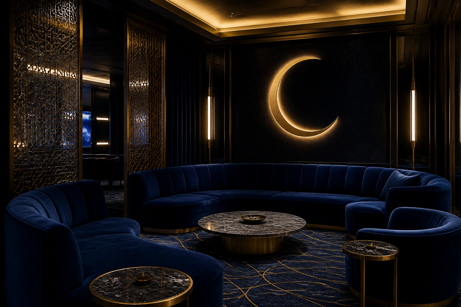 Private lounge adjoining SecretMoonPL suites